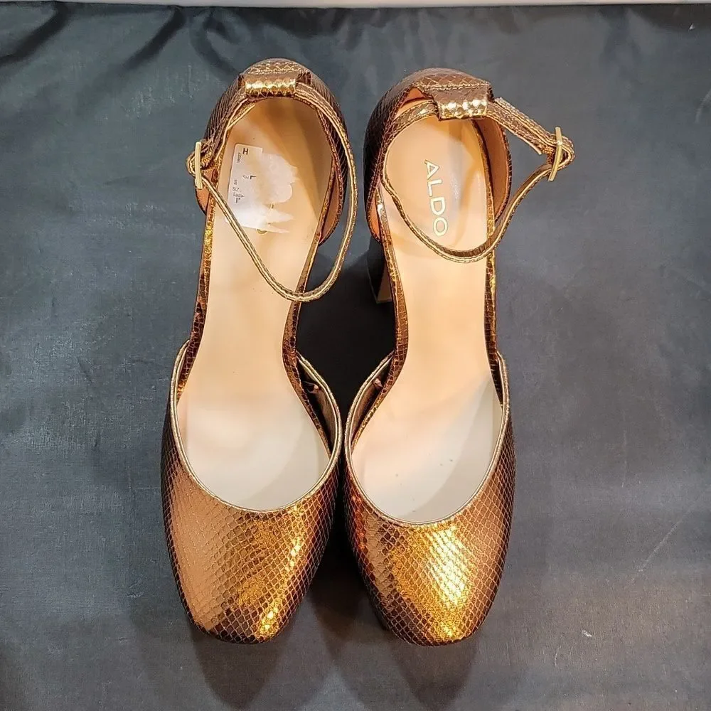 BRAND NEW ALDO JACEY WOMEN'S MISCELLANEOUS BLOCK HEEL SANDAL S2
